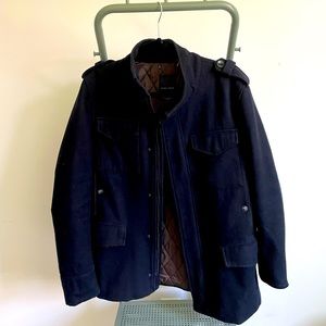Mens Large Navy Zara Peacoat